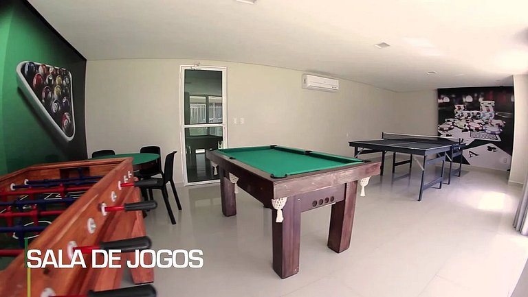 VG FUN belíssimo 2 quartos projetado na beira mar