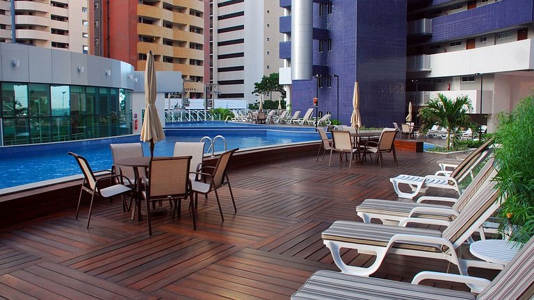 Beach Class Cobertura, Hidromassagem e Vista Mar
