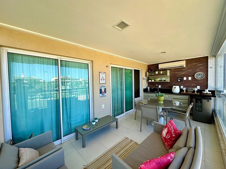 Golf Ville Apto 3 suítes, nascente e vista mar