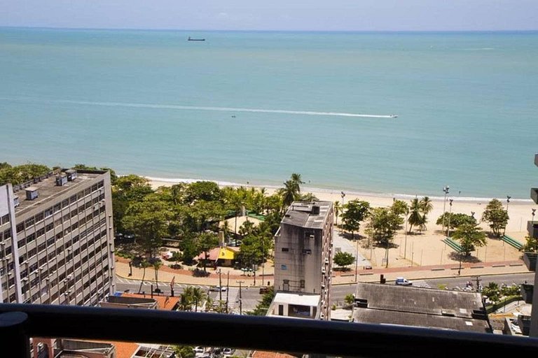 Flat 2 quartos a 50m da Beira-Mar c/ café da manhã
