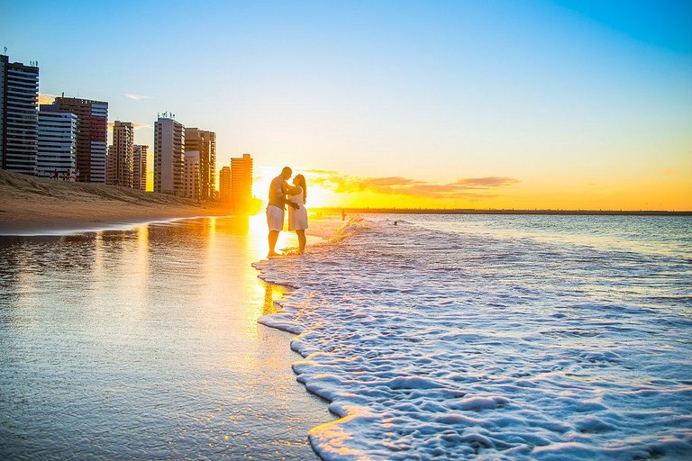 Flat completo a 50m da Beira-Mar c/ café da manhã