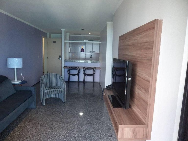 Flat 2 quartos a 50m da Beira-Mar c/ café da manhã