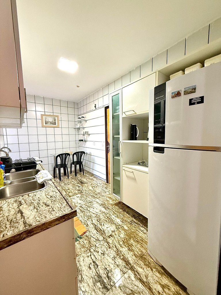 Apto preferido pelas famílias, 200m da beira mar
