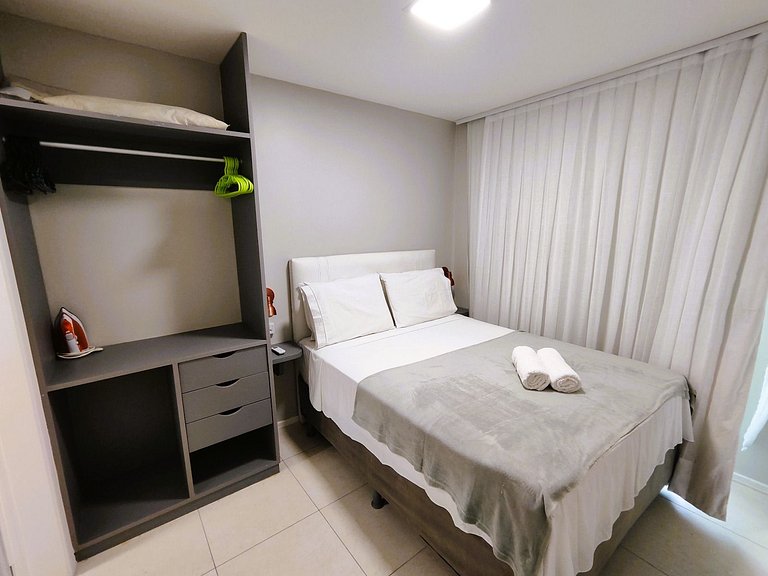 Apê renovado com vista mar em Iracema