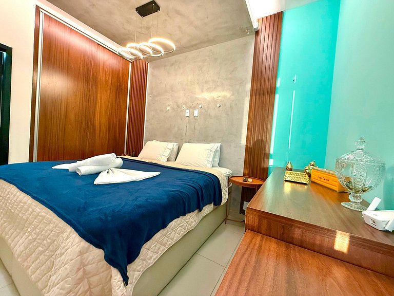Flat beira mar com linda vista e hidromassagem