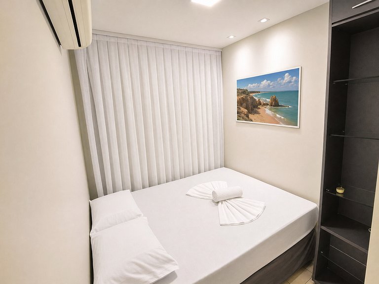 Apê renovado com vista mar em Iracema