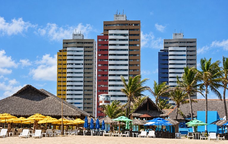 Sea view penthouse, private deck, barbecue