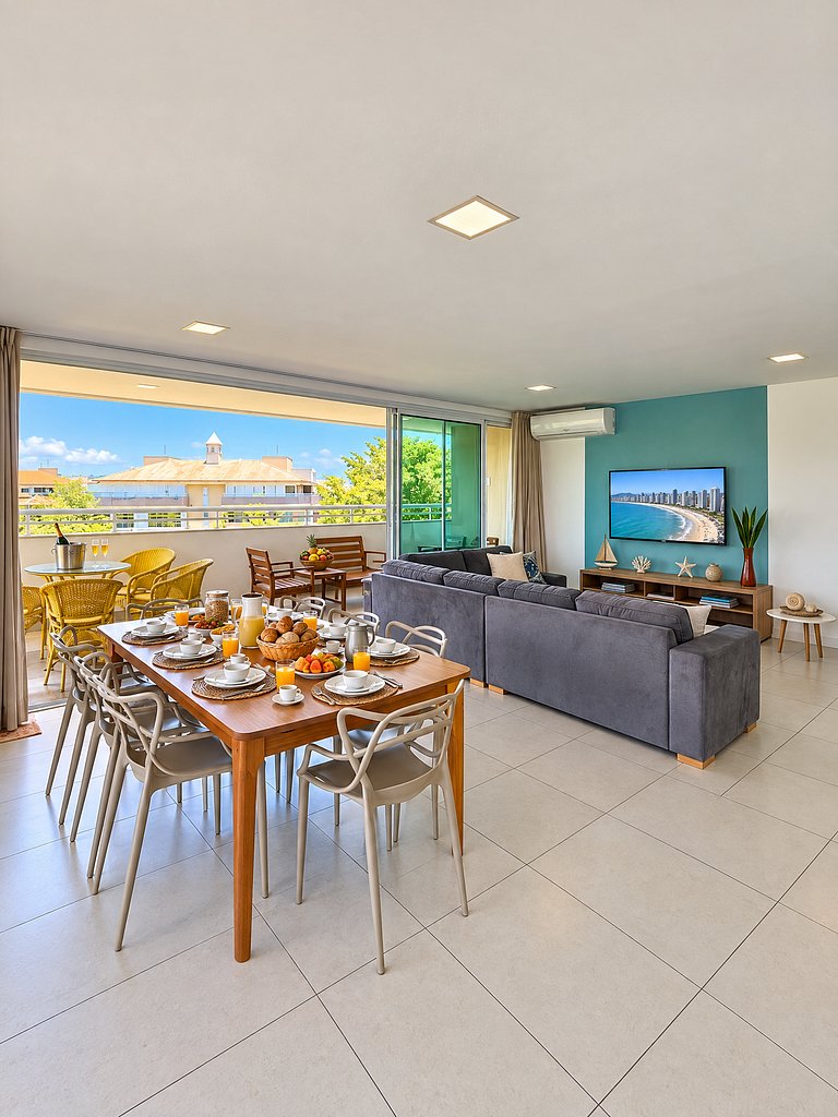 Cobertura no Golf Ville deck privativo com jacuzzi e churras