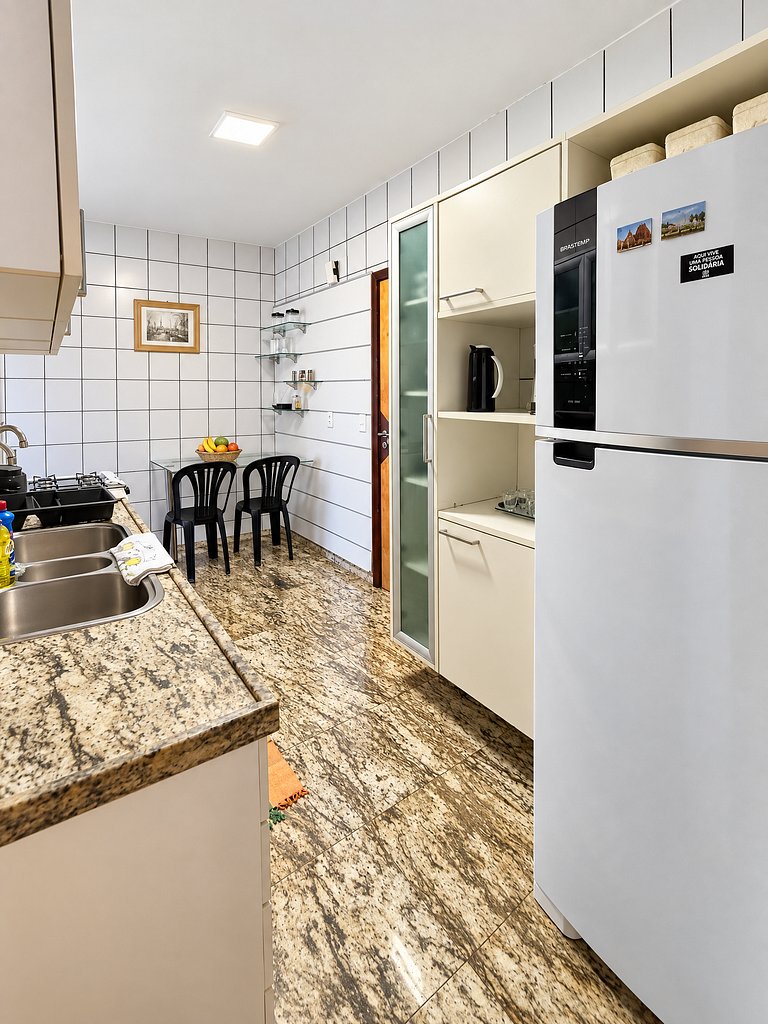 Apto preferido pelas famílias, 200m da beira mar