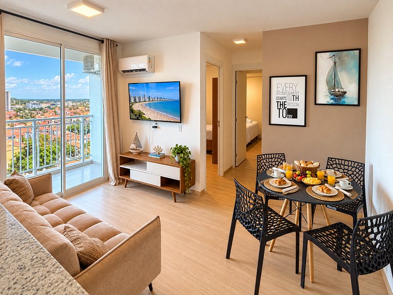 Vista Mar Incrível , Brisa na Praia  e 2 Quartos