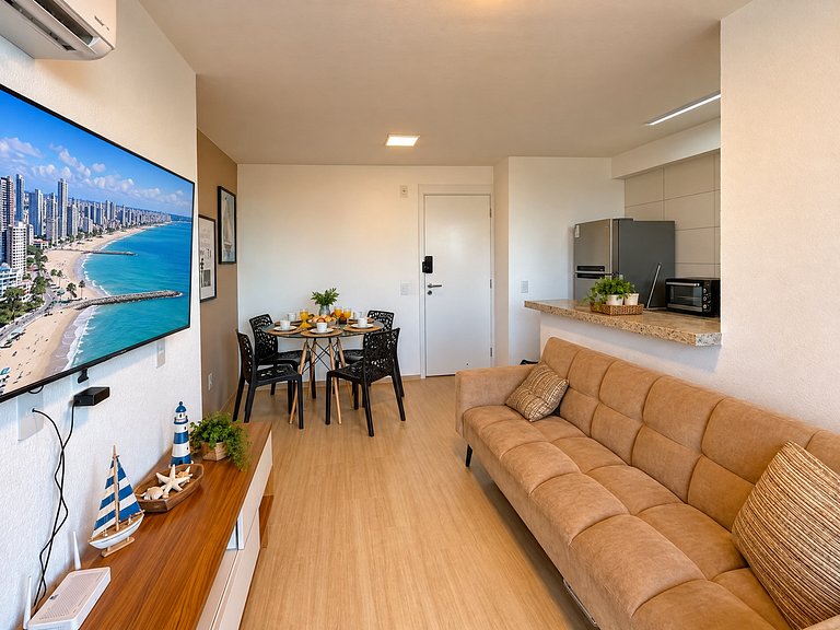 Vista Mar Incrível , Brisa na Praia  e 2 Quartos