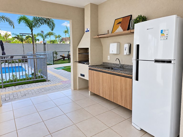 Estilo Dunas com piscina, garagem e vista mar
