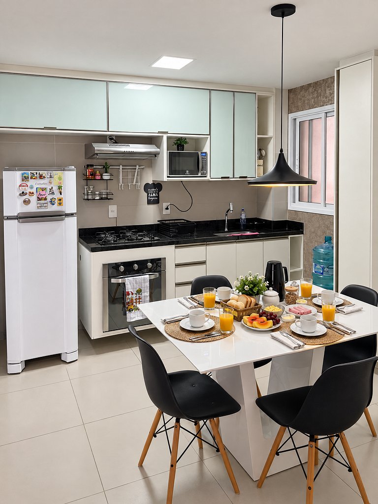 Flat 2 quartos a 50m da praia perto da feirinha