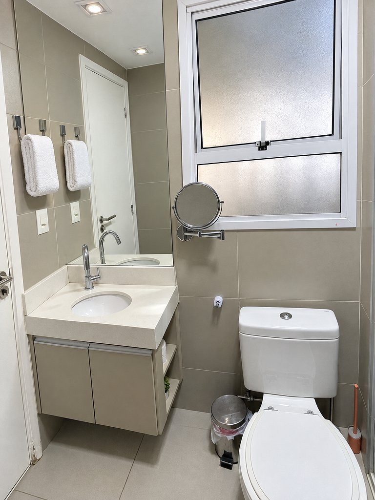 Flat 2 quartos a 50m da praia perto da feirinha