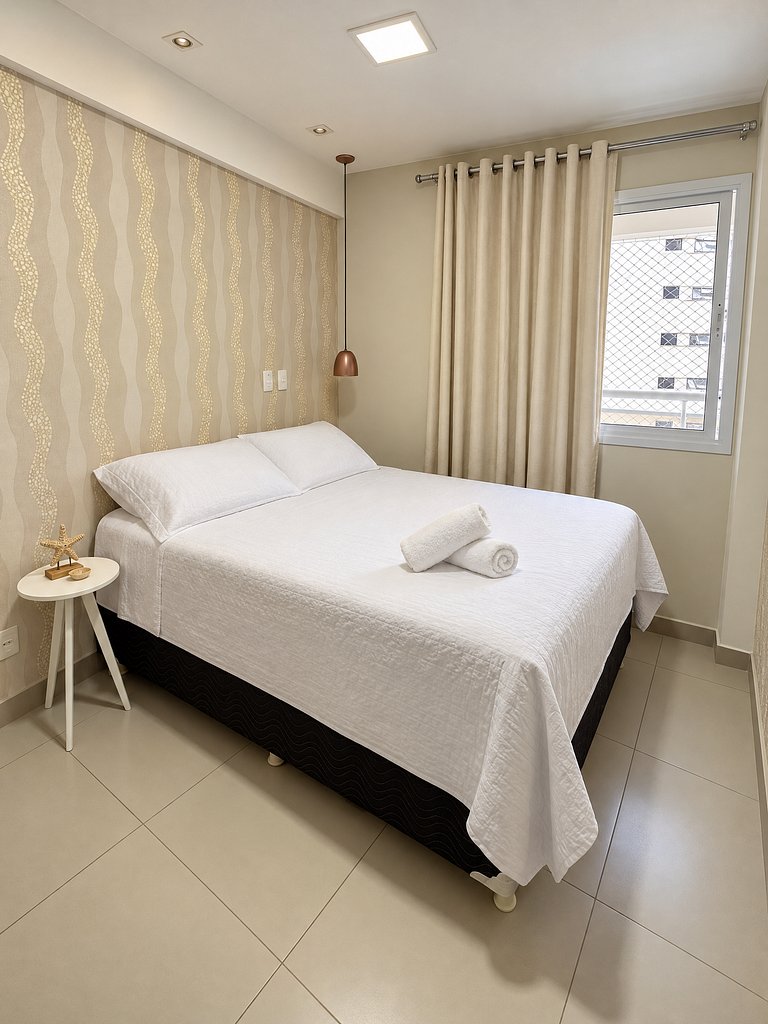 Flat 2 quartos a 50m da praia perto da feirinha
