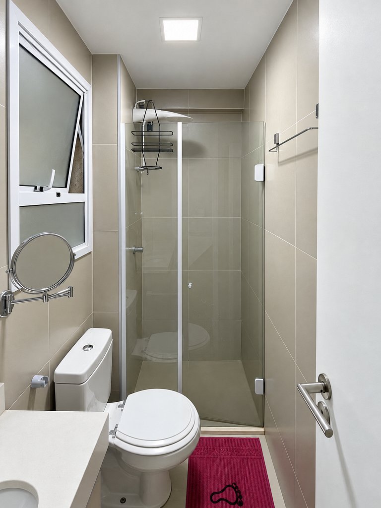 Flat 2 quartos a 50m da praia perto da feirinha